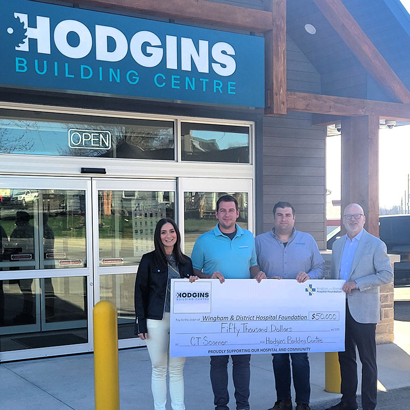 Hodgins Building Centre CT Campaign Donation 2024