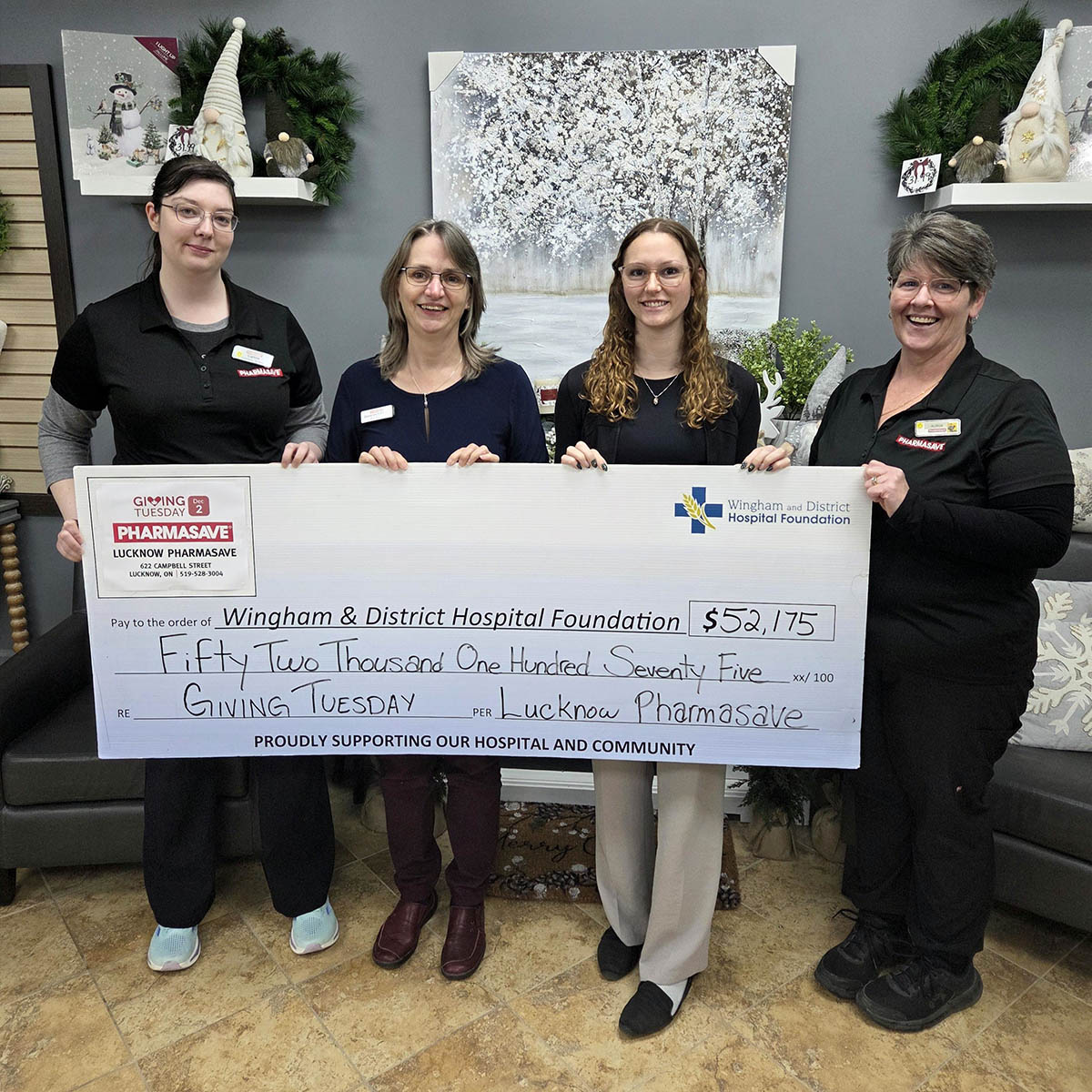 Giving Tuesday Lucknow Pharmasave Britespan CT Donation 2023